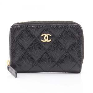 CHANEL Black Leather Wallet